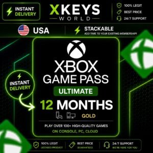 Microsoft Xbox Game Pass Ultimate 12 Month Membership