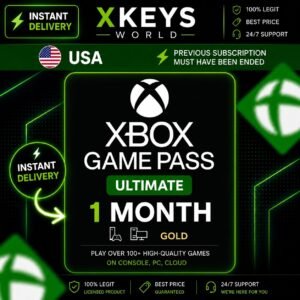 Xbox Game Pass Ultimate 1 Month Live Gold Membership - US